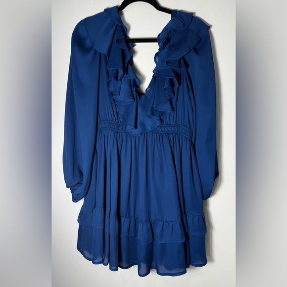 Abercrombie & Fitch Royal Blue Long Sleeve Dress - Picture 4 of 6